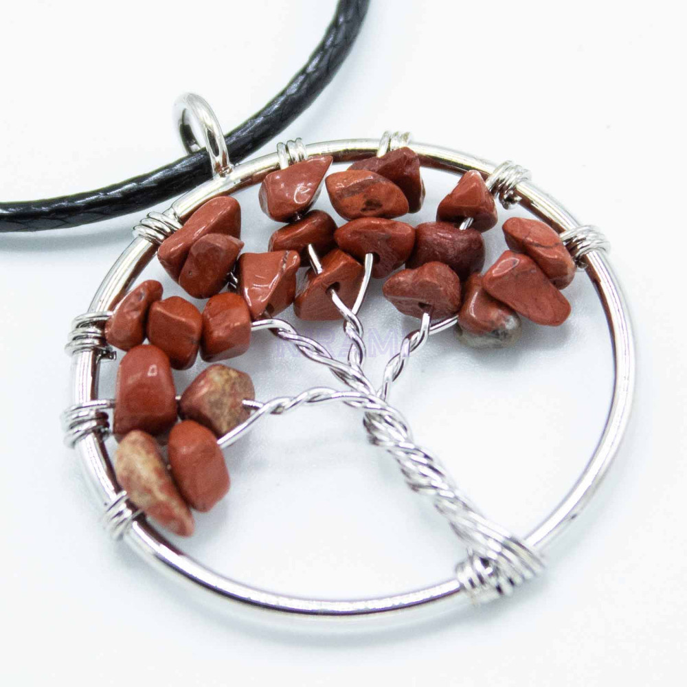 Red Jasper - Tree of Life Pendant 