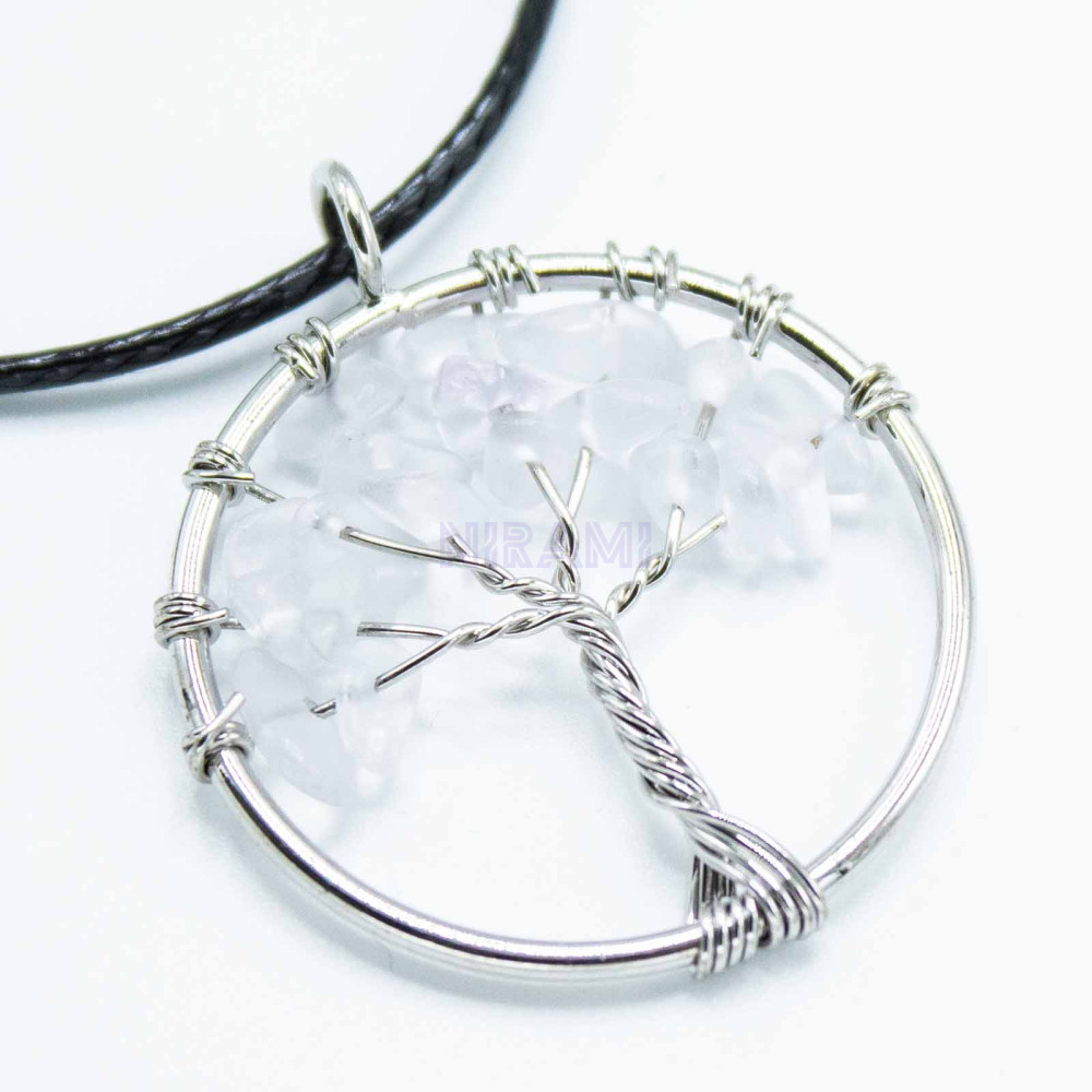 Cristal de Roca - Colgante Árbol de la Vida 