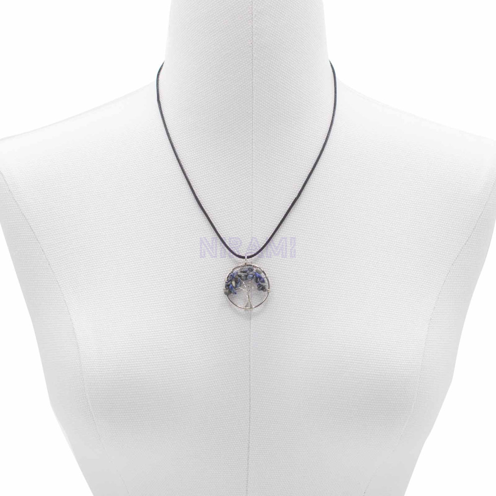 Sodalite - Tree of Life Pendant 