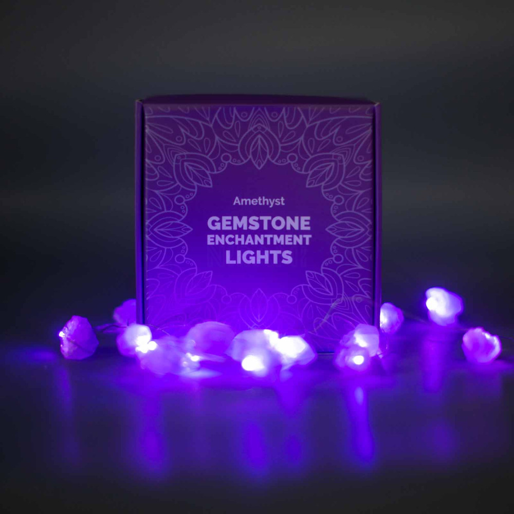 Luces de encanto gemas: amatista