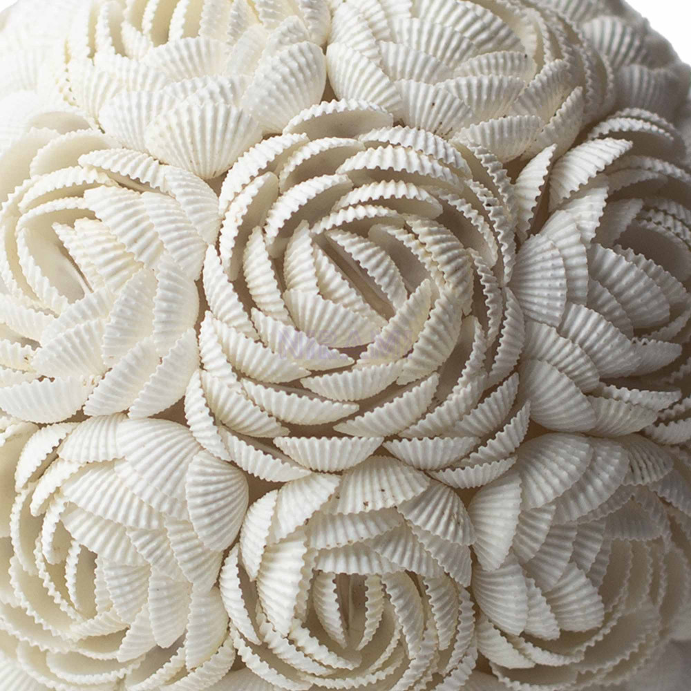 Lámpara Boho Sea Shell - Globo Rosa - 15cm
