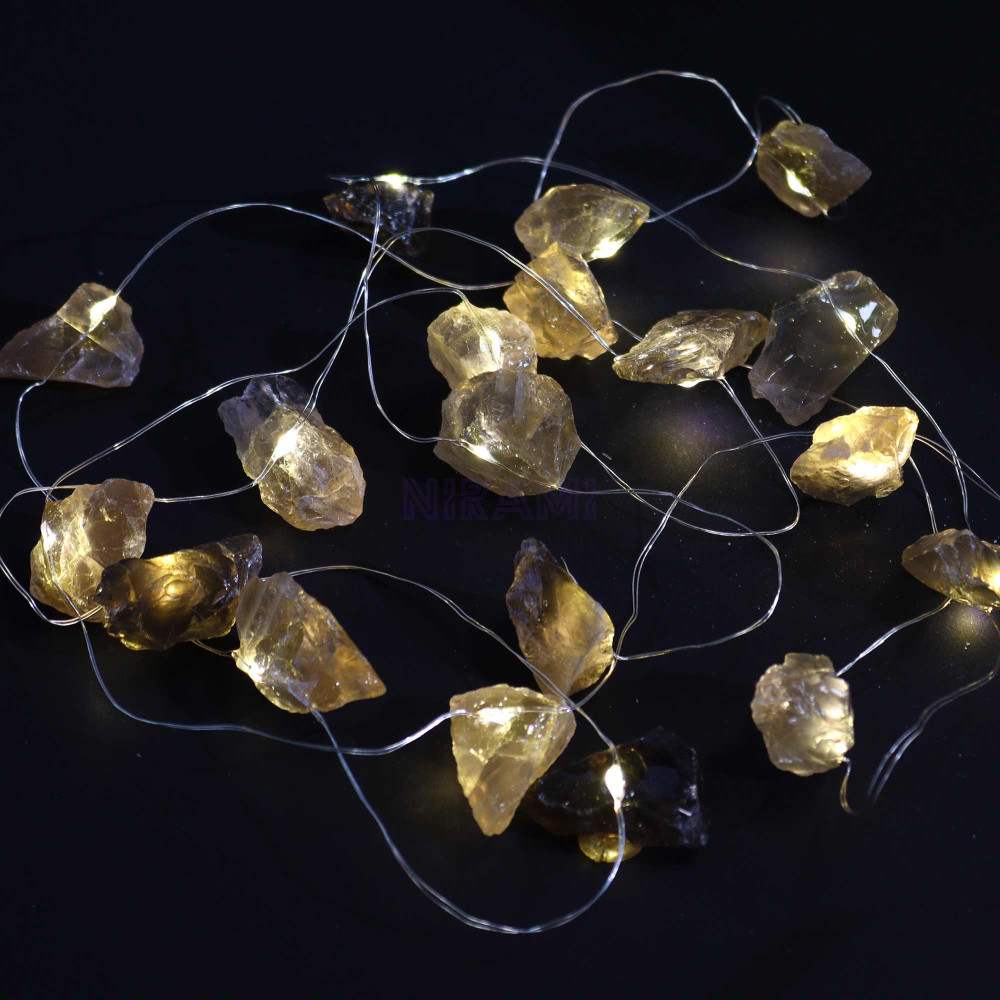 Luces de encanto gemas: Citrino ahumado