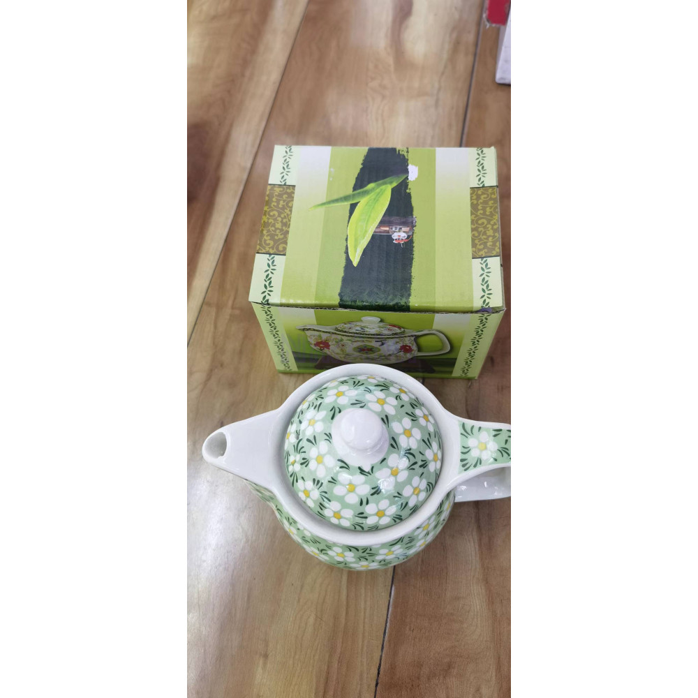 Tetera pequeña - Margarita verde