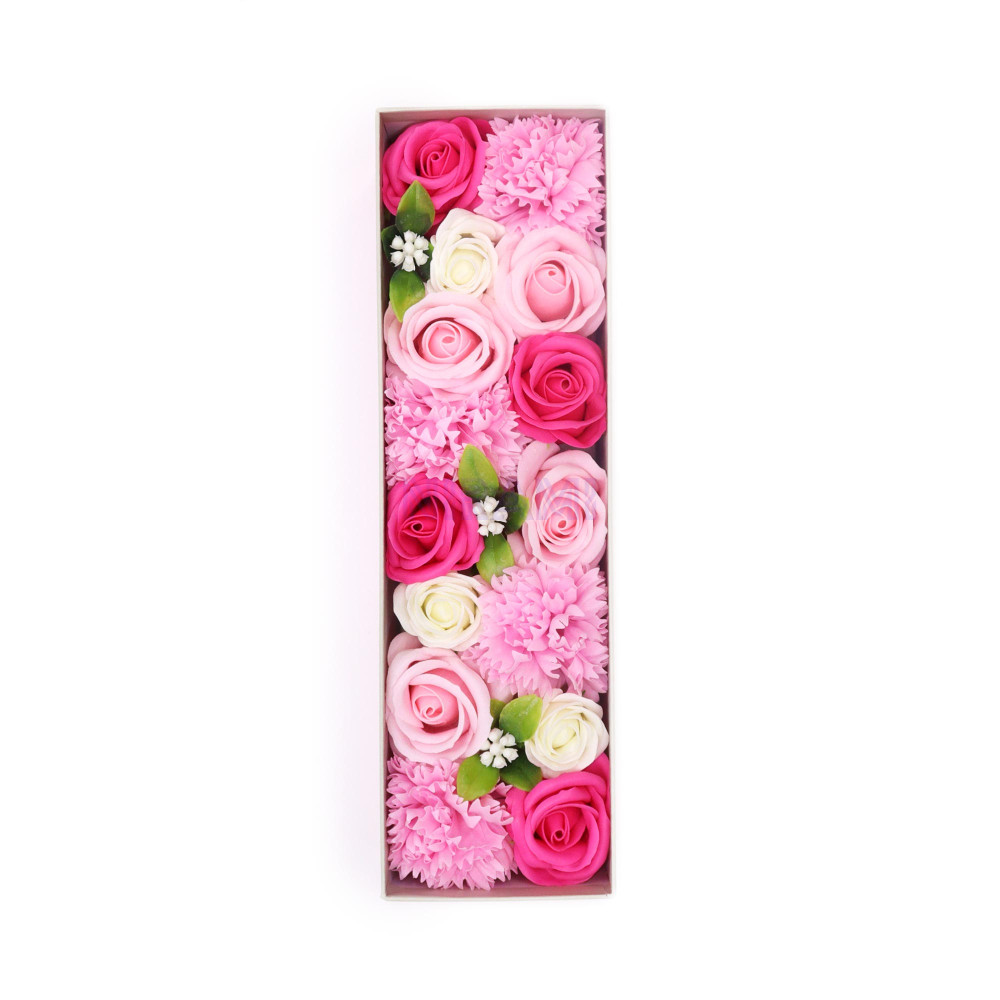 Bendiciones bebe Rosas Caja Regalo Larga Flores Jabón