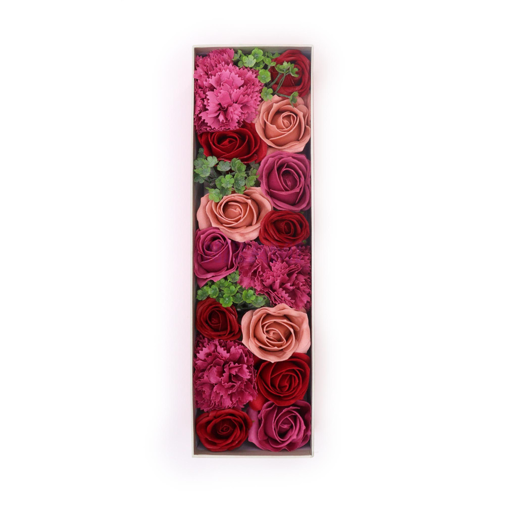 Rosas Vintage Caja Regalo Larga Flores de Jabón