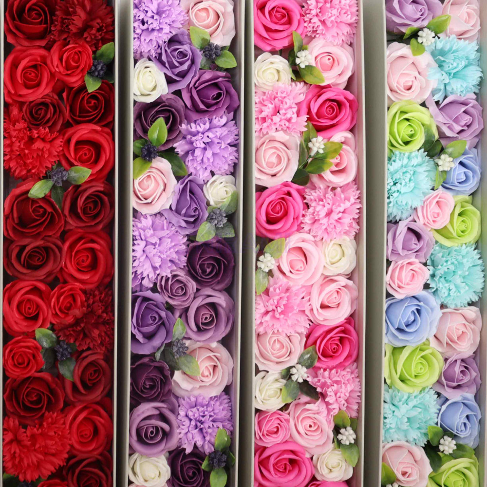 Bendiciones Bebe Blues Caja Regalo Flores Jabón Extralarga