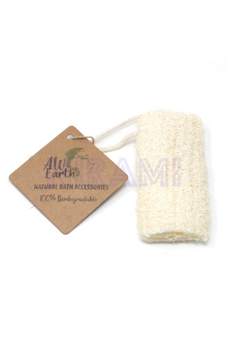 Natural Loofah Scrub en cuerdo - 5" - 12.7 cm