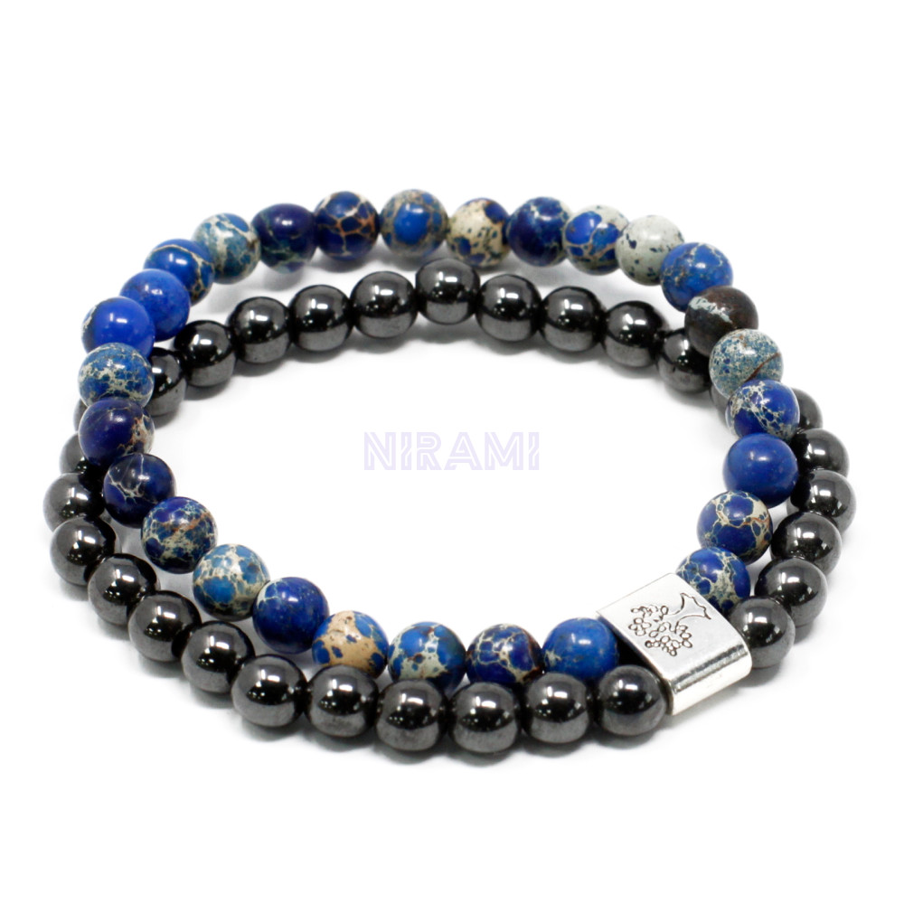 Sodalite Magnetic Gemstone Bracelet 