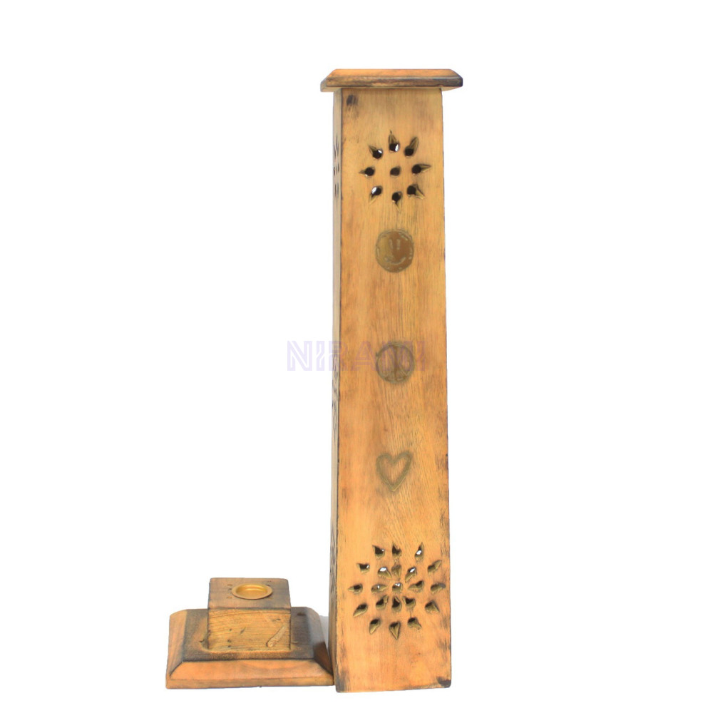 Torre de incienso Love Peace Joy Smoke - Madera Papdi