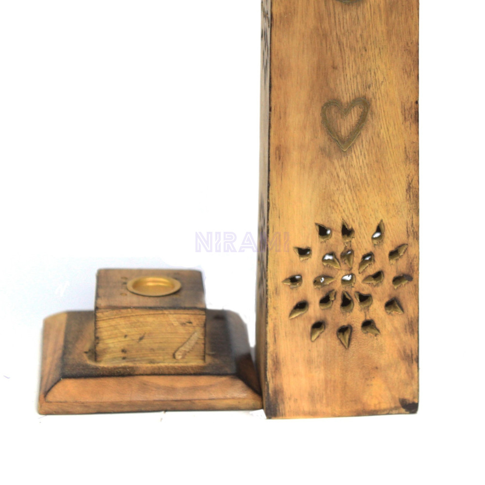 Torre de incienso Love Peace Joy Smoke - Madera Papdi