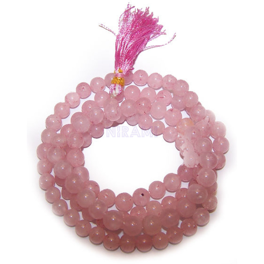 Cuarzo Rosa-108 Japamala