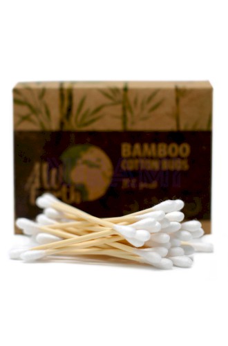 Caja de 200 Bastoncillos de Algodón de Bambú