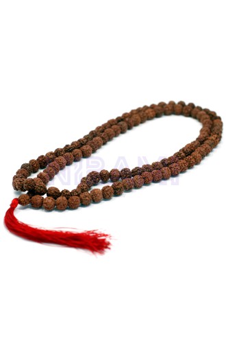 108 Rudraksha Japa Mala - Marron