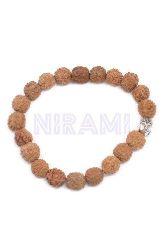 Rudraksha Brazalete de Buda Japa Mala - Natural