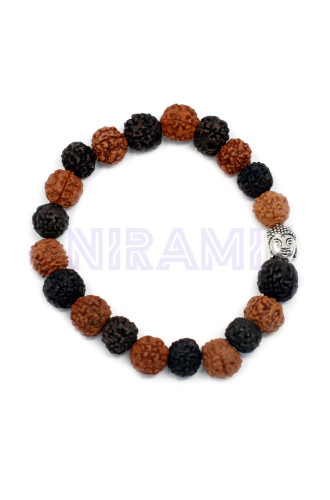 Rudraksha Brazalete de Buda Japa Mala - Mix