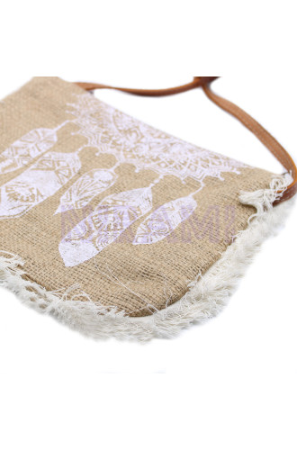 Bolso con flecos - Estampado Atr. Sueños