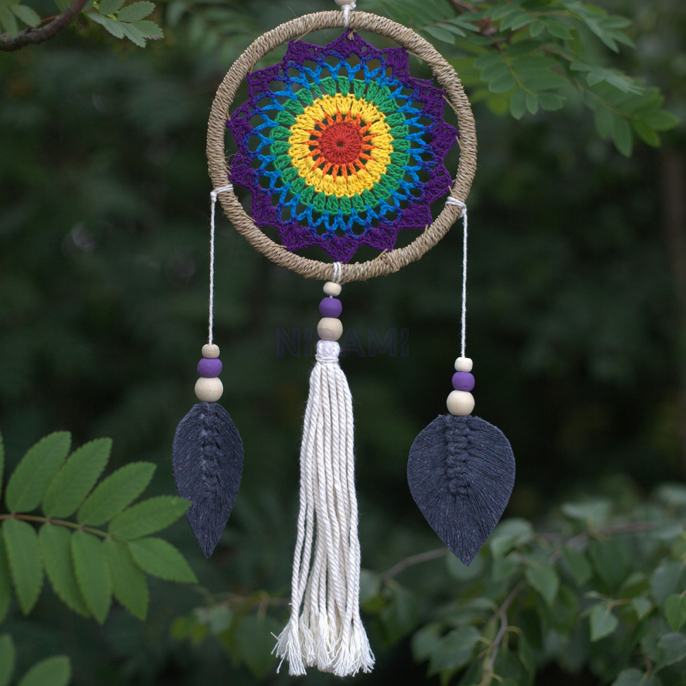 Atrapasueños de Bali - Elementos Multicolor Mediano