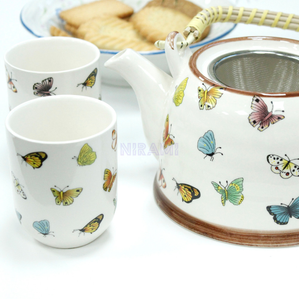Set de tetera - Mariposas