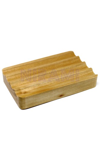 Jabonera de madera Hemu - Acanalada