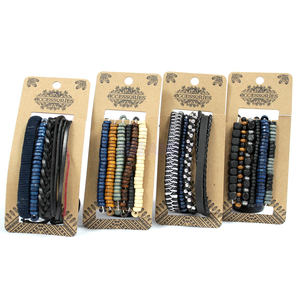 Moody & Blue Mens Bracelet Sets (asst)