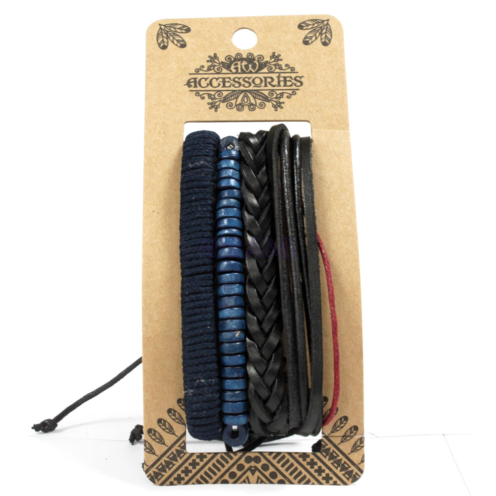 Moody & Blue Mens Bracelet Sets (asst)