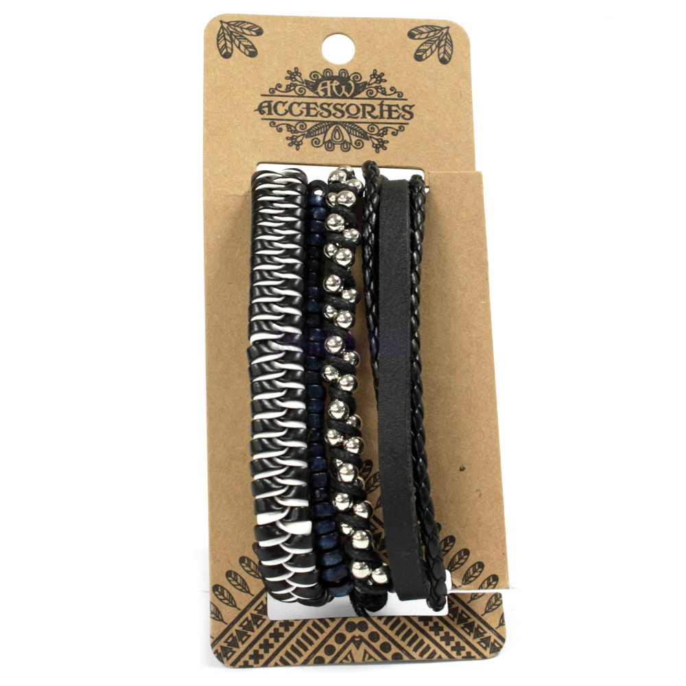 Moody & Blue Mens Bracelet Sets (asst)