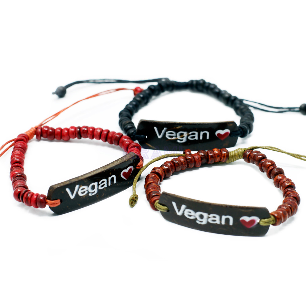 Vegan Coco Slogan Bangle 