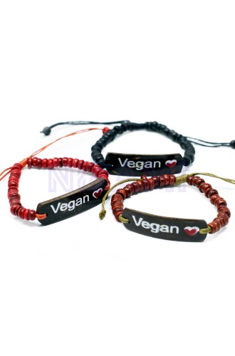 Vegan Coco Slogan Bangle 