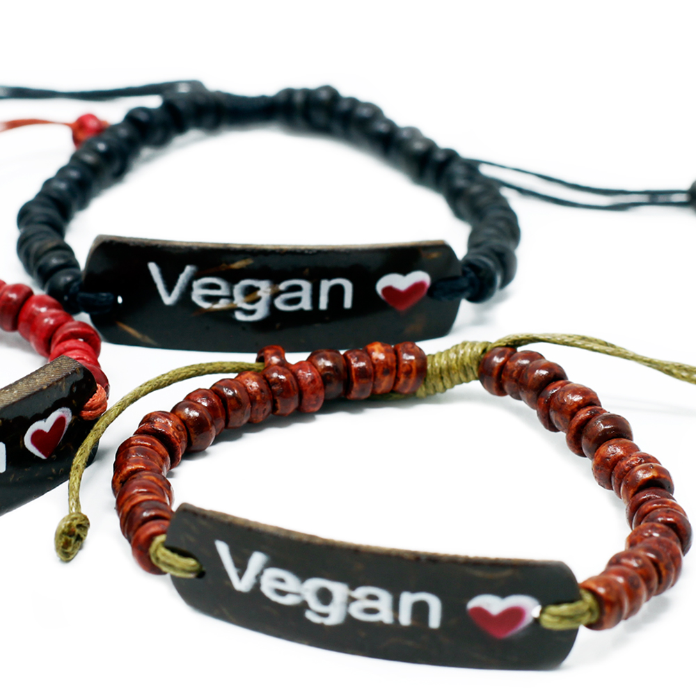 Vegan Coco Slogan Bangle 