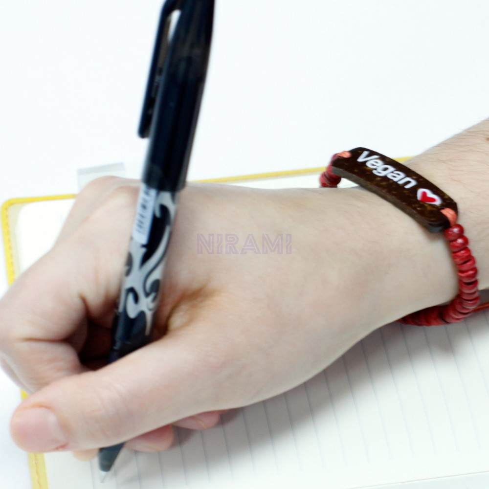 Vegan Coco Slogan Bangle 