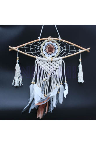 Atrapasueños Protección - Sm Macramé Ojo Colores Surt