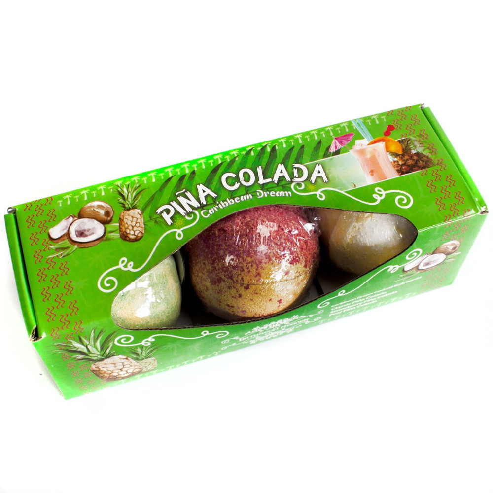Piña colada set de 3 bombas de baño 