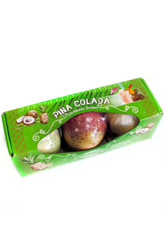 Piña colada set de 3 bombas de baño 