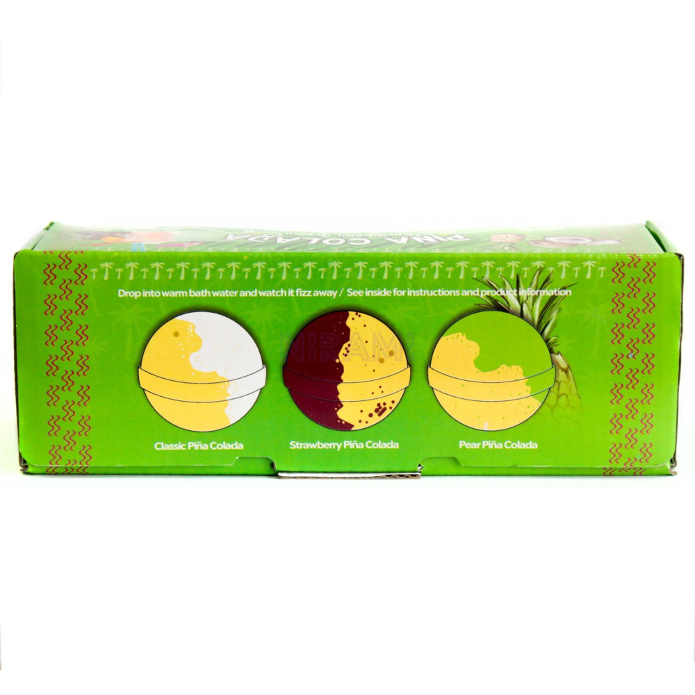 Piña colada set de 3 bombas de baño 