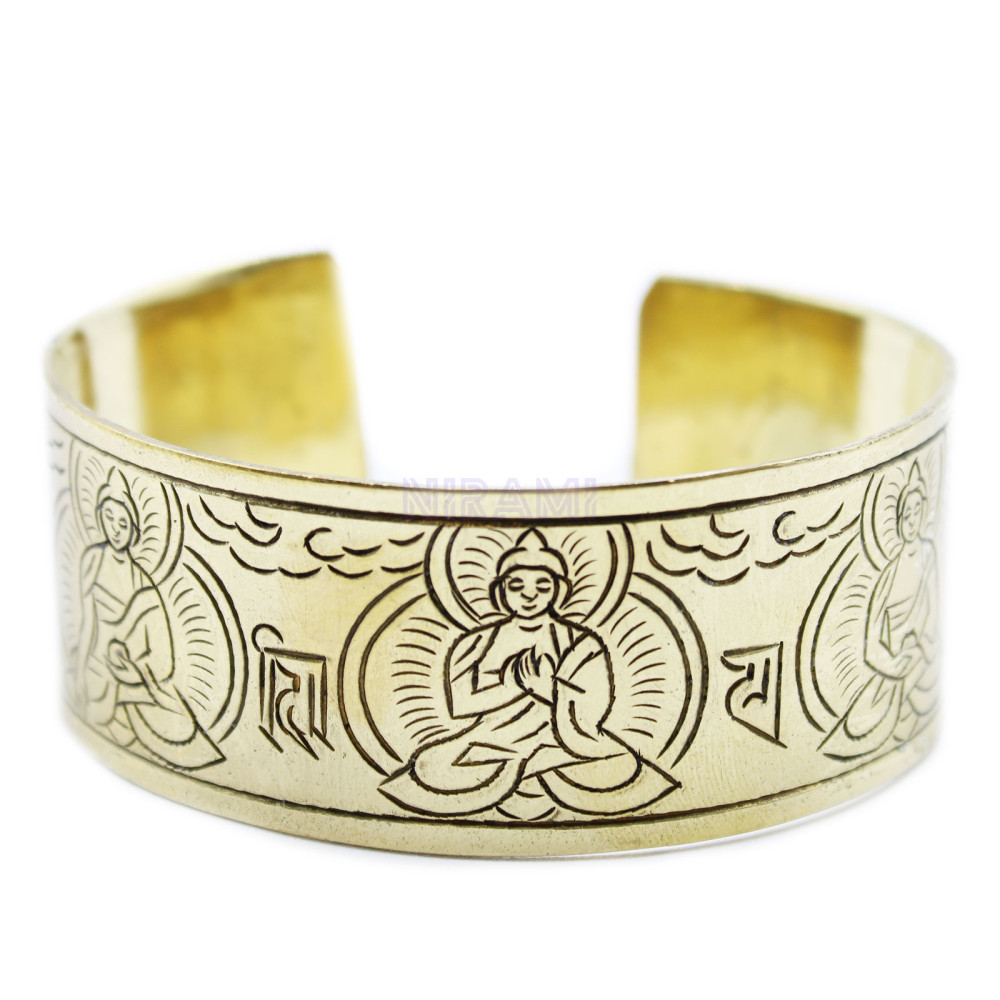 Cinco Budas Pulsera Tibetana de Latón 