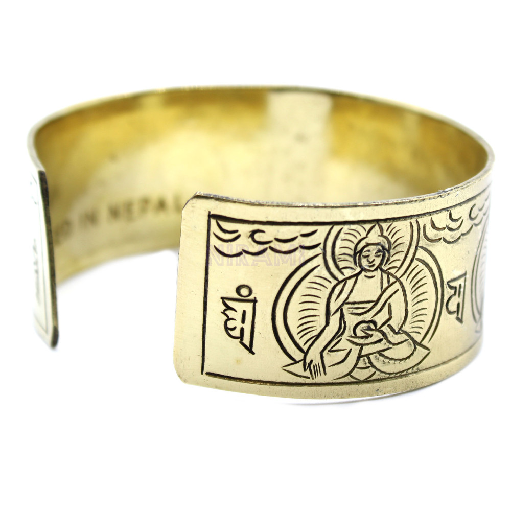 Cinco Budas Pulsera Tibetana de Latón 