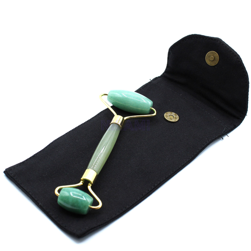 Gua Sha Rodillo Piedras Preciosas para Cara- Jade