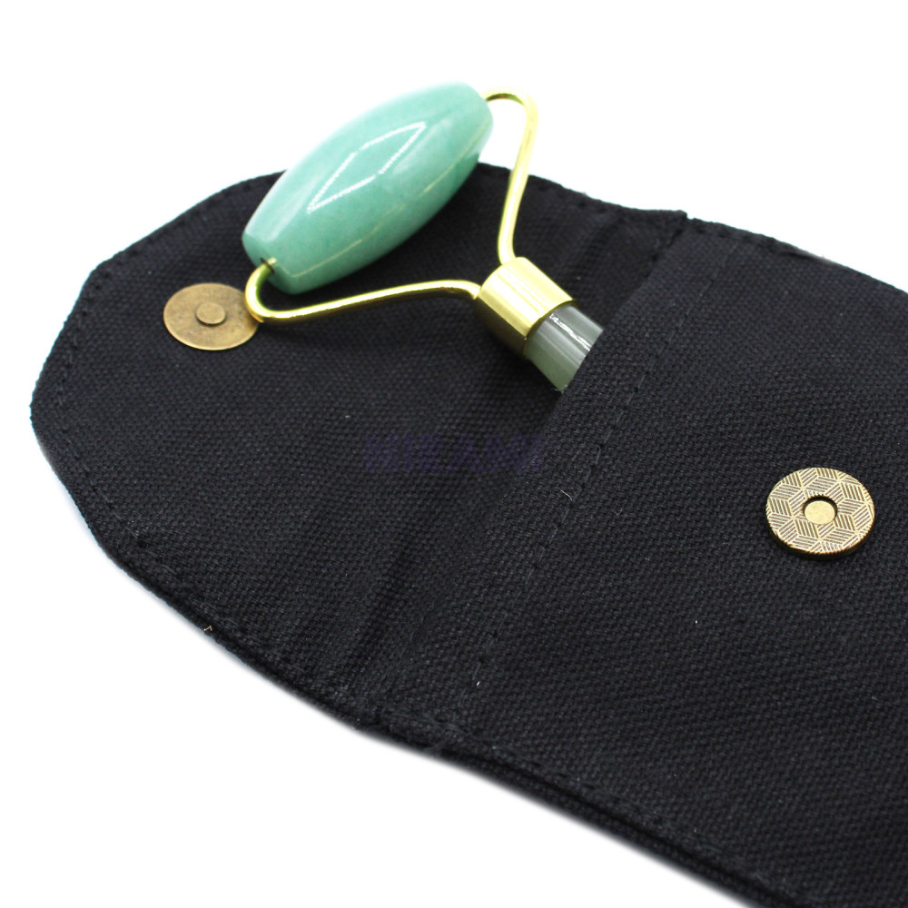 Gua Sha Rodillo Piedras Preciosas para Cara- Jade