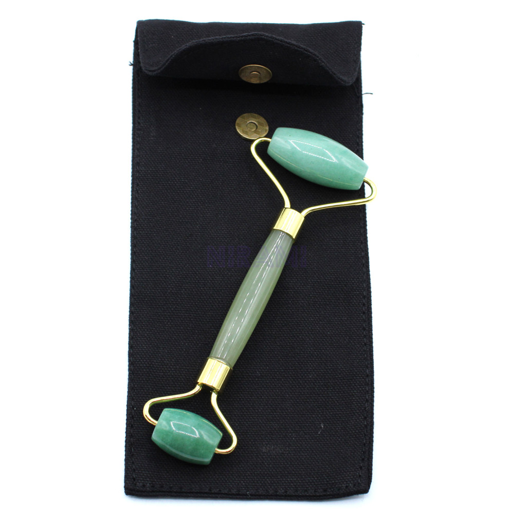 Gua Sha Rodillo Piedras Preciosas para Cara- Jade