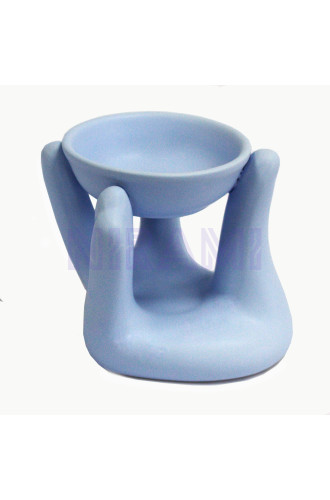 Quemador de aceite - mano azul