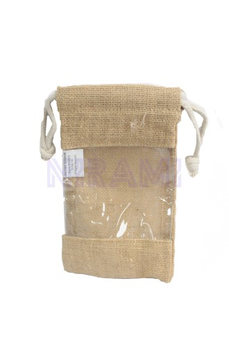 Bolsa Ventana Mediana Yute 20x12cm