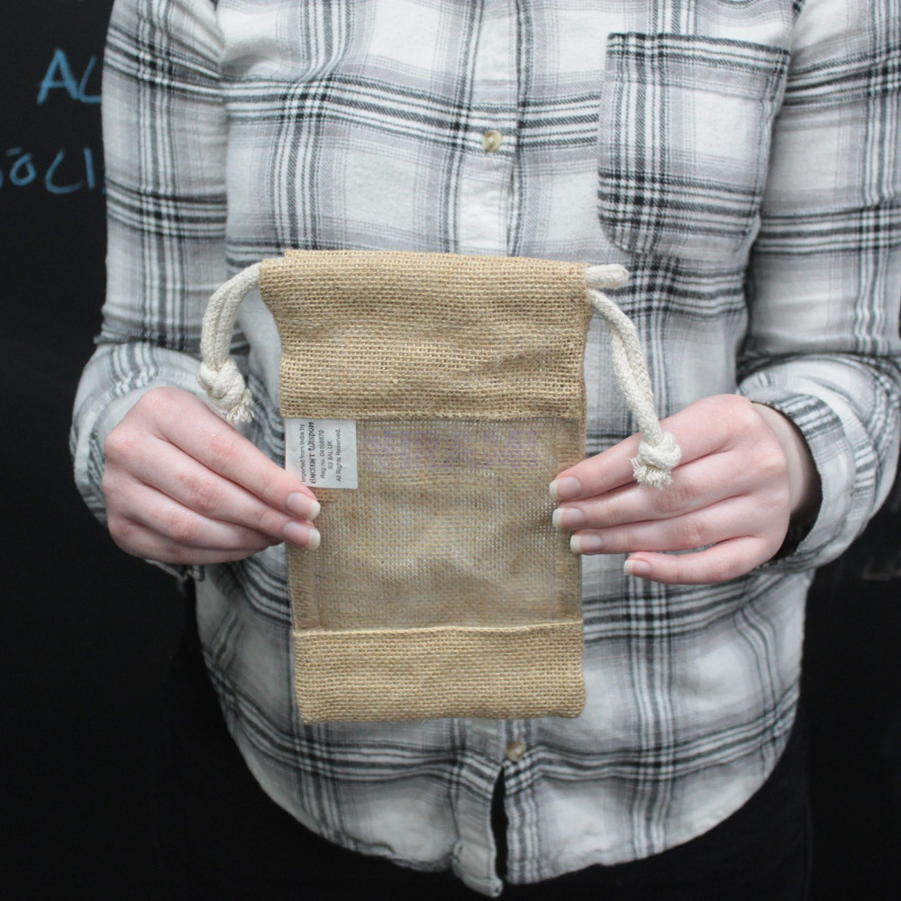 Bolsa Ventana Mediana Yute 20x12cm