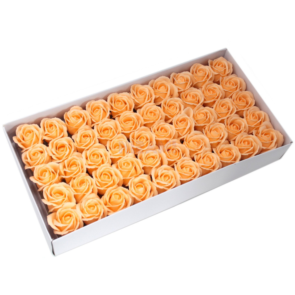 Flor de Jabon para manualidades deco mediana - melocotón