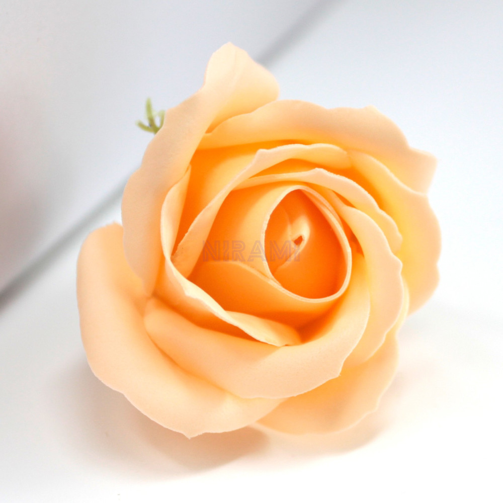 Flor de Jabon para manualidades deco mediana - melocotón
