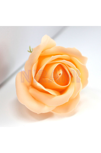 Flor de Jabon para manualidades deco mediana - melocotón