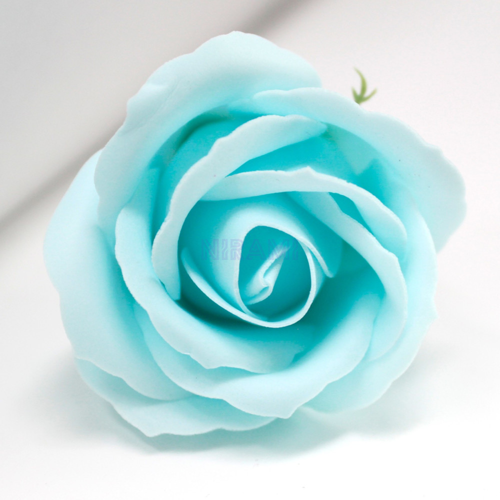 Flor de Jabon para manualidades deco mediana - celeste bebé