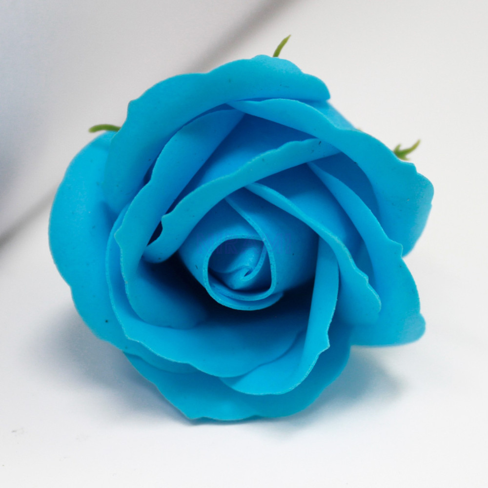 Flor de Jabon para manualidades deco mediana - azul