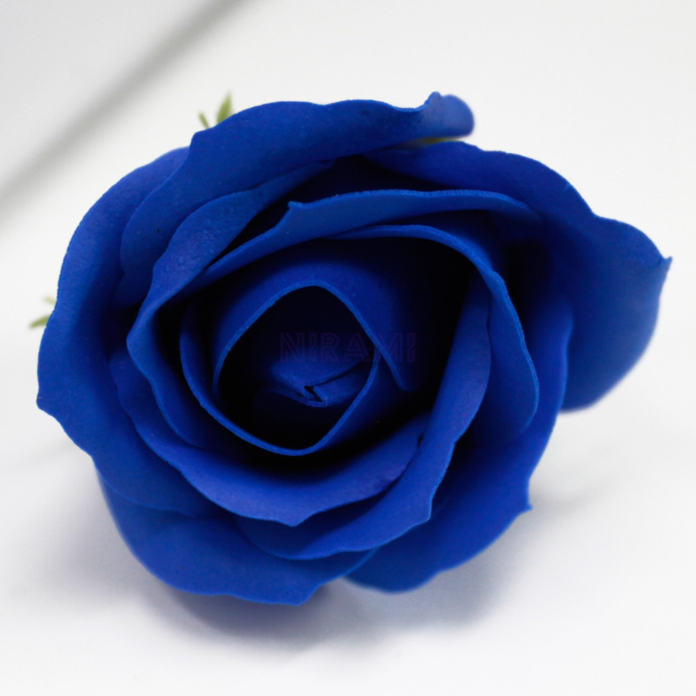 Flor de Jabon para manualidades deco mediana - azul royal