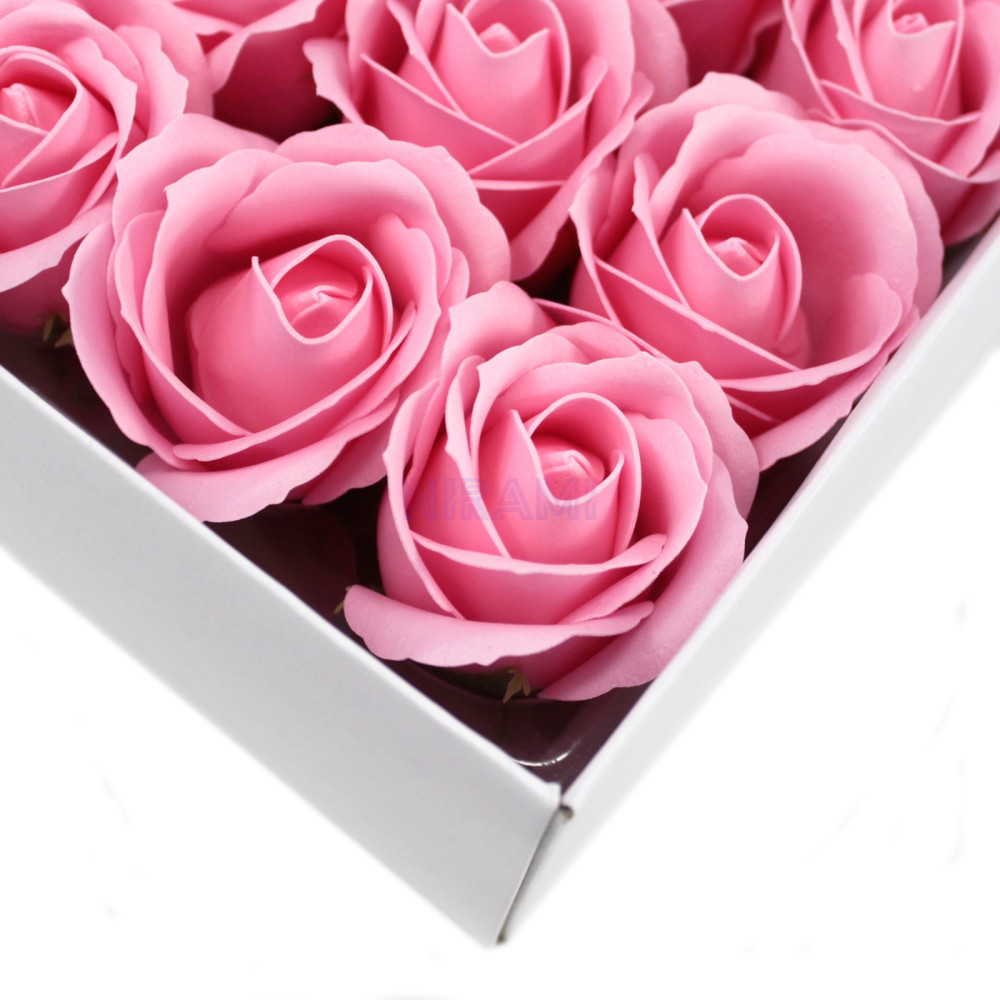 Flor de Jabon para manualidades deco mediana - rosa