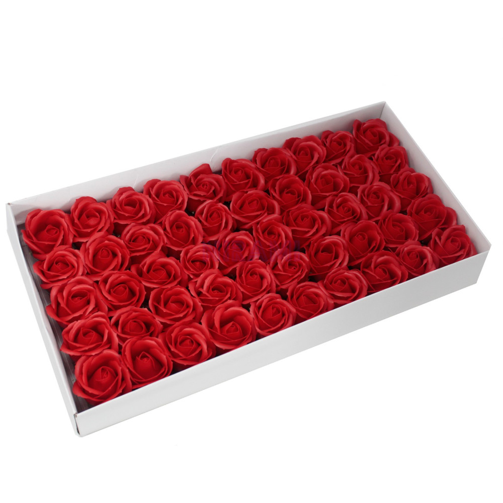 Flor de Jabon para manualidades deco mediana - roja